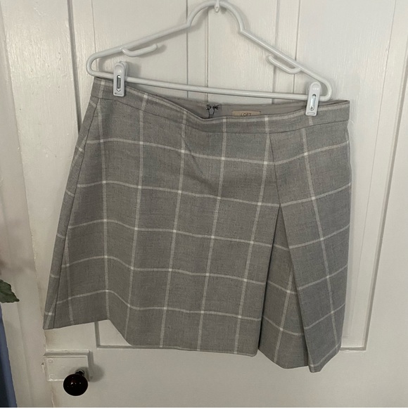LOFT Dresses & Skirts - Loft Gray Plaid Skirt